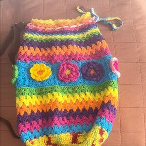 Colorful Crochet Women's Bag
